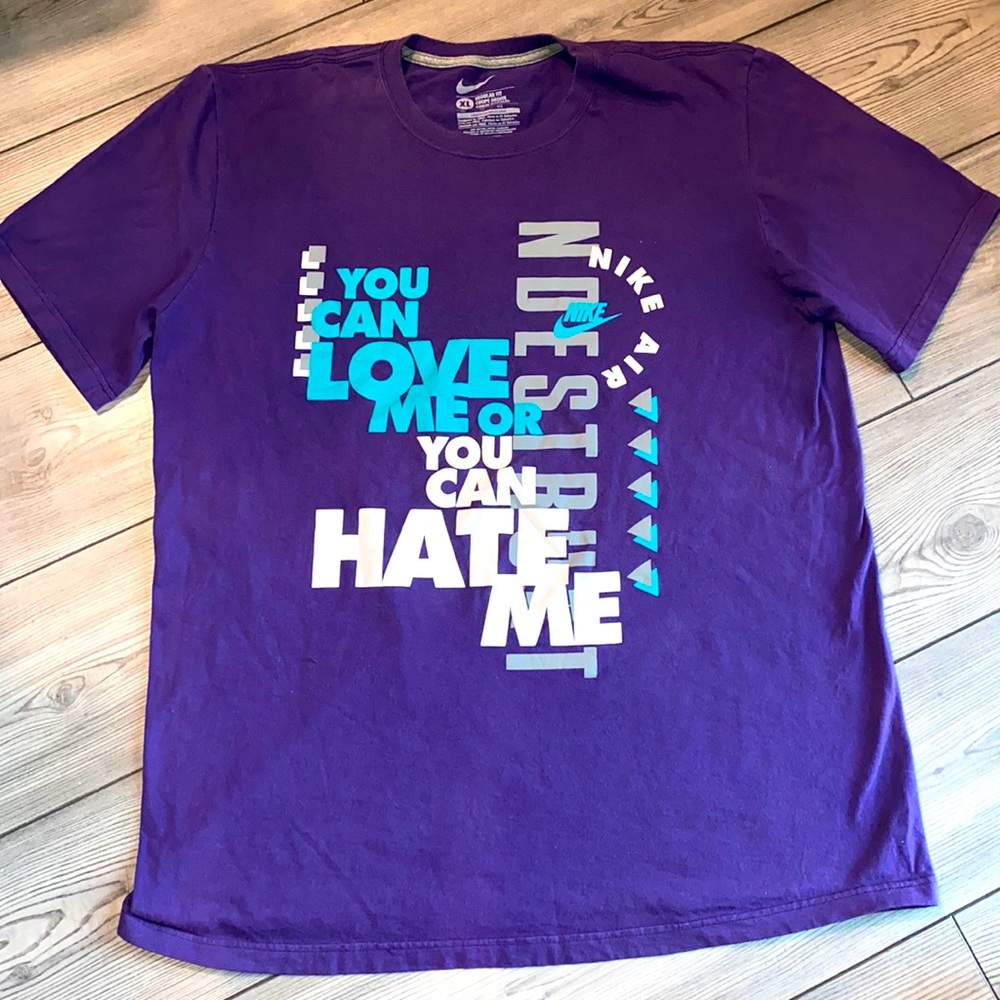 Nike air t-shirt color purple size XL